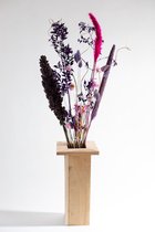 Droogbloemen | Boeket Paars/Roze - Dried Flowers Purple/Pink - INCLUSIEF VAAS - Droogbloemen in met vaas - DROOGBLOEMEN>ONLINE