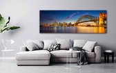 KEK Original - Special - Sydney Panorama - wanddecoratie - 300 x 100 cm - muurdecoratie - Plexiglas 5mm - Acrylglas - Schilderij