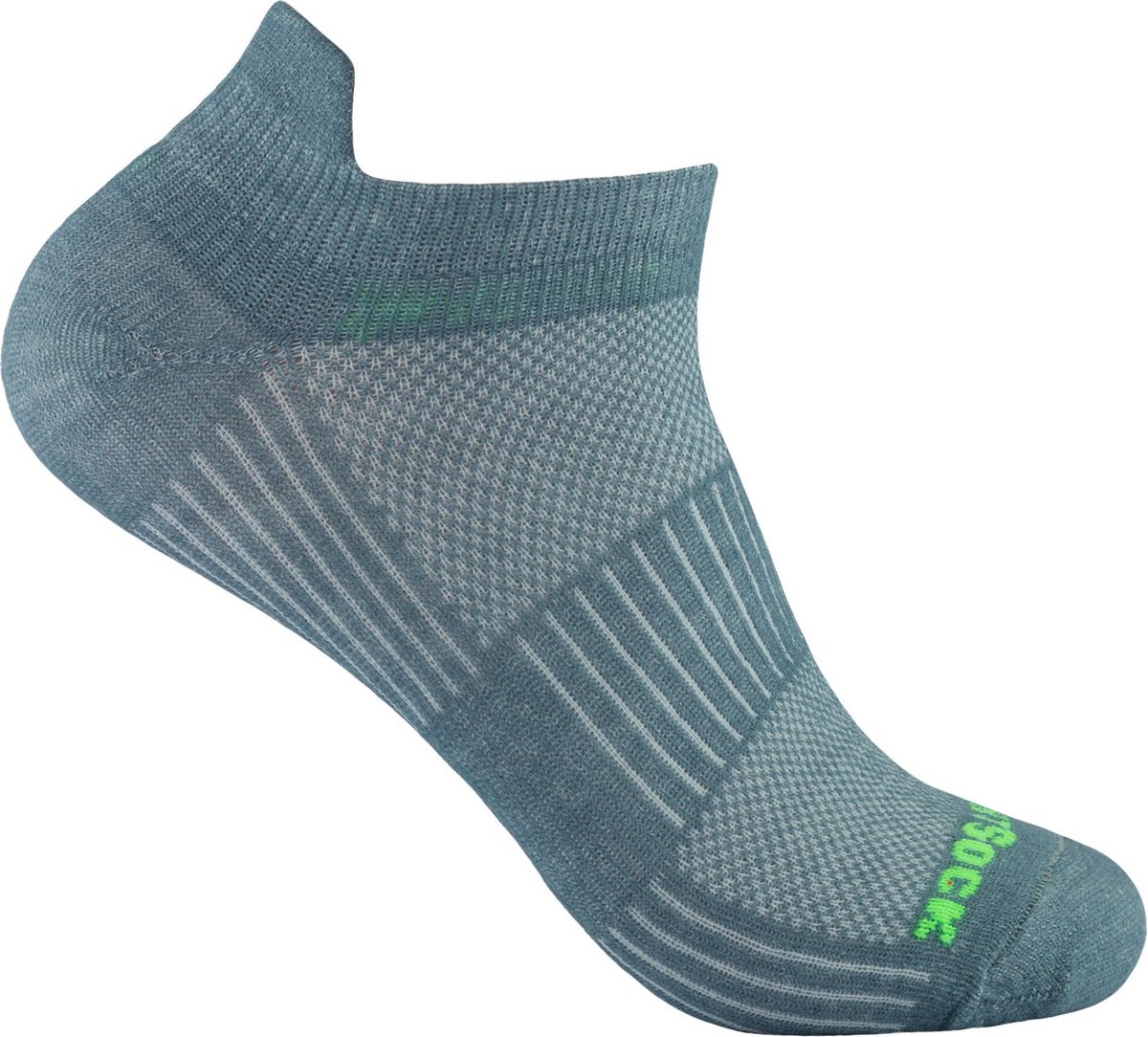 Wrightsock Coolmesh Low Tab Lichtgrijs 45-49