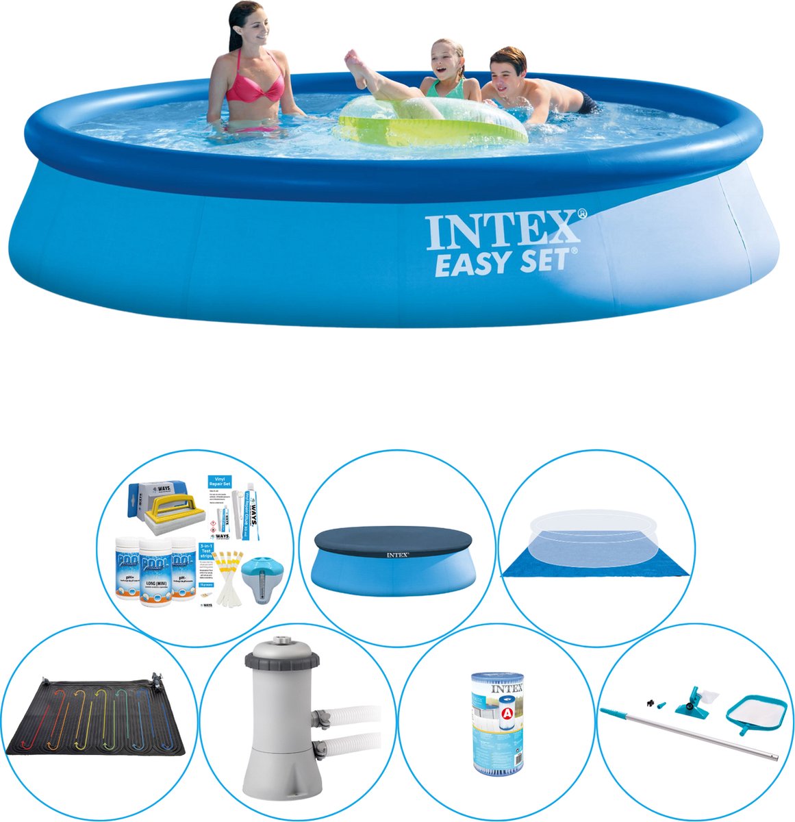 Easy Set Rond 396x84 cm - Zwembad Pakket