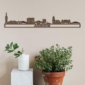 Skyline Arnhem (mini) Notenhout Wanddecoratie Voor Aan De Muur Met Tekst City Shapes