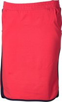 Dames rok terry rood/brede marine randen | Maat M