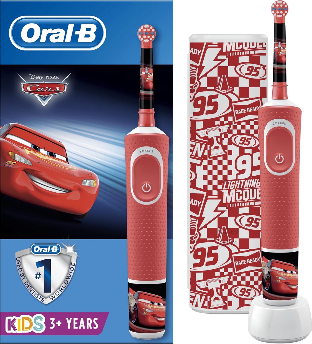 Oral-B Kids Cars - Elektrische Tandenborstel - Powered By Braun - 1 Handvat en 1 opzetborstel - Oral B