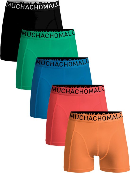 Muchachomalo Solid Onderbroek - Mannen - zwart - blauw - rood - oranje |  bol.com