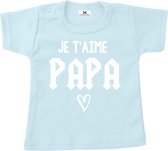 Shirt kind-papa's geluksbrenger-lichtgrijs-Maat 92