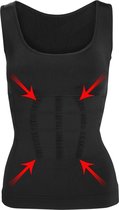 Corrigerend ondergoed dames - Hemd - Zwart - Maat XL