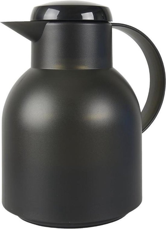 Thermoskan liter- isoleerkan - kan 1 liter - Thermos 1 liter Zwart | bol.com