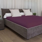 Dorsoo Hoeslaken Jersey Aubergine 90-100/200-220 cm