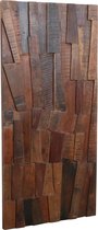 Raw Materials Factory Wandpaneel - Muurdecoratie - 122 cm - Gerecycled hout