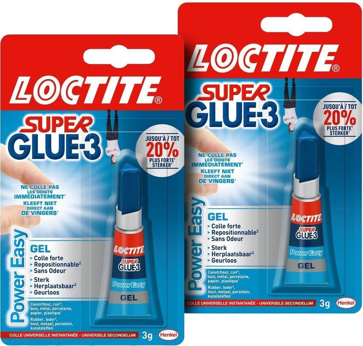 bevestigen rijst Sneeuwwitje LOCTITE Super Glue-3 secondelijm 2 tubes | bol.com
