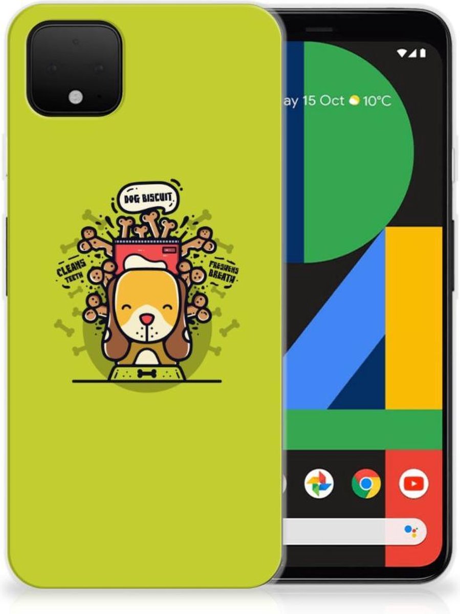 Google Pixel 4 XL Telefoonhoesje met Naam Doggy Biscuit