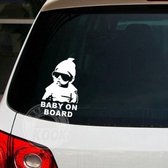 EPIN | Baby On Board Auto Sticker | Baby Aan Boord | Wit Auto Sticker