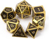 Dungeon Dice Premium Metalen Polydice Dobbelstenen Set Van 7 Stuks In Metalen Doos | Voor D&D En Andere Rollenspellen | High End Metalen Dobbelstenen Set Voor Dungeons And Dragons