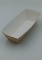 200 papieren bakjes van karton - 12,5 x 5,5 cm