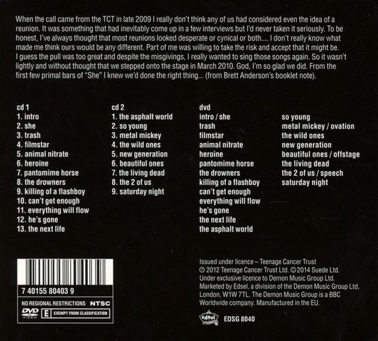 Royal Albert Hall 24 March 2010, Suede | CD (album) | Muziek | bol