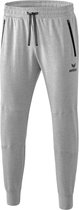 Erima Essential Sweatbroek Heren - Licht Grey Melange / Zwart | Maat: XL