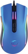 Rampage SMX- R44 macro RGB gaming muis - 6400 DPI - Blauw