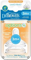 Dr Brown's Options + Level 2 spenen (2-pack)