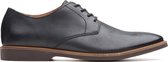 Clarks Atticus Lace Heren Veterschoenen - Black Leather - Maat 43