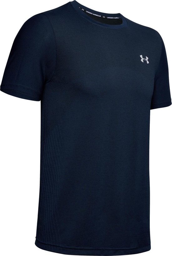 Under Armour Seamless SS Heren Sportshirt - Maat XL - Academy