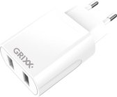 Grixx Optimum dubbele USB lader - 2,4A