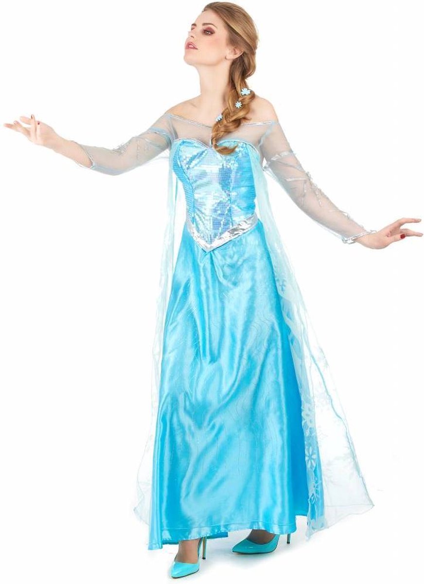 Dierentuin Perceptueel of Disney Frozen Jurk - Prinses Elsa - Volwassenen - Verkleedkleding - Maat M  -... | bol.com
