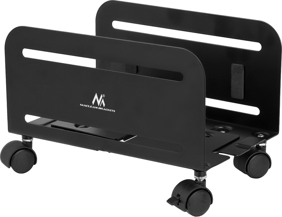 Maclean - PC houder - Desktopstandaard - Trolley op wielen - MC-851 max 10kg