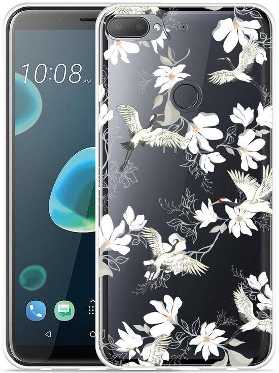 Cadorabo Custodia Rigida Per HTC Desire 12 PLUS – Cover Sottile Antiurto In Plastica, Colore Argento Metallizzato