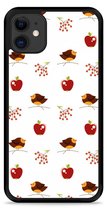 Geschikt voor Apple iPhone 11 Hardcase hoesje Apples and Birds - Designed by Cazy