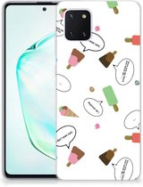 Geschikt voor Samsung Galaxy Note 10 Lite Siliconen Case IJsjes