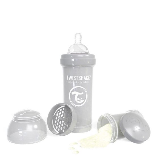 Twistshake Babyfles Antikoliek 260Ml - Pastel Grijs van Twistshake — afbeelding 4
