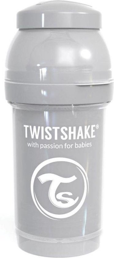 Foto: Twistshake babyfles antikoliek 180 ml pastel grijs