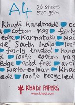 Khadi handgeschept papier 21 x 30 cm - 320 grams - 20 vel