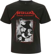 Metallica - Hardwired Band Concrete Heren T-shirt - M - Zwart