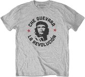 Che Guevara Heren Tshirt -2XL- Circle Logo Grijs