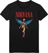 Nirvana - Angelic Heren T-shirt - S - Zwart