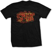Snoop Dogg Heren Tshirt -S- Red Logo Zwart