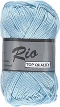 Lammy yarns Rio katoen garen - aqua blauw (459) - naald 3 a 3,5mm - 5 bollen