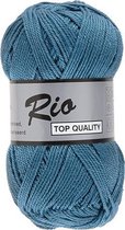 Lammy yarns Rio katoen garen - petrol blauw (457) - naald 3 a 3,5mm - 5 bollen