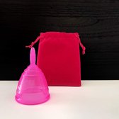 MUMEMA herbruikbare hygiënische menstruatie Cup maat M / kleur roze / Medische Siliconen - BPA vrij