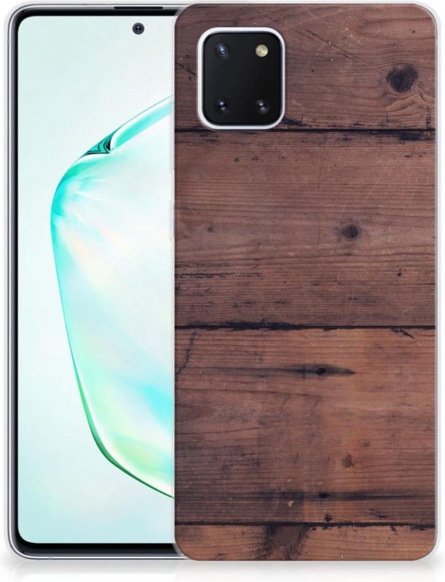 Samsung Galaxy Note 10 Lite Bumper Hoesje Old Wood