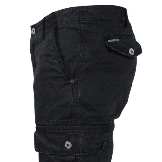 Biaggio Jeans - Trendy Heren Worker - Lengte 34 - Tigom - Zwart | bol.com