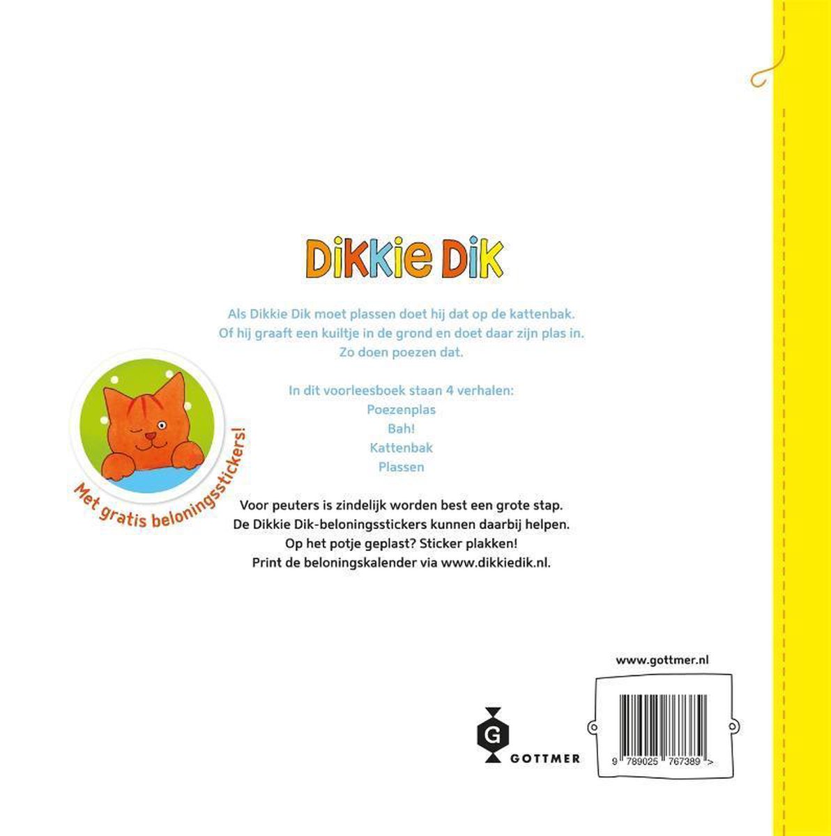 Dikkie Dik  -   Poezenplasjes - back cover