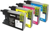 Print-Equipment Inkt cartridges / Alternatief voor Brother LC-1240 / 1280 XL Blauw| Brother DCP  J925DW/ J525W/ J725W/ 6710dw/ J430W/ J625DW/ J6510dw/ J