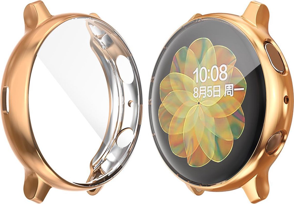 YONO Full Cover Bumper geschikt voor Samsung Galaxy Watch Active 2 44mm Siliconen. bol