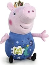 Peppa Pig knuffel met dinosaurus kleding – 20 cm groot – Officiële merklicentie en CE-keurmerk