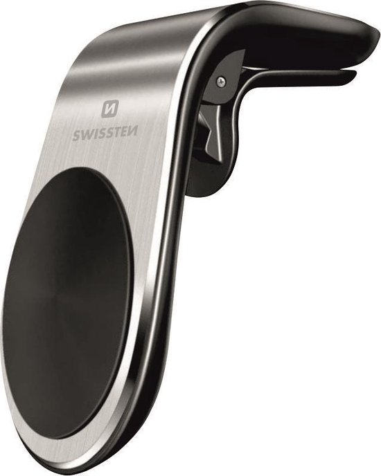 Swissten Telefoonhouder Auto Magneet S-Grip Ventilatierooster - Zilver