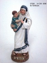 Moeder Theresa beeldje 15 cm - Katholieke beeldjes - Heilige decoratie beelden
