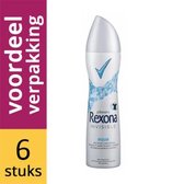 Rexona Deodorant Spray Invisible aqua - Voordeelverpakking 6 Stuks