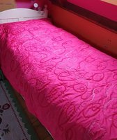 Handgemaakt Bedsprei/Quilt - 1-persoons - 1.50x2.60 - Roze